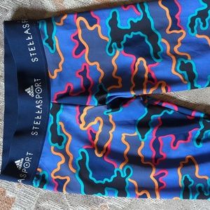 Adidas StellaSport Blue Camouflage Workout tights (XS 4-6)